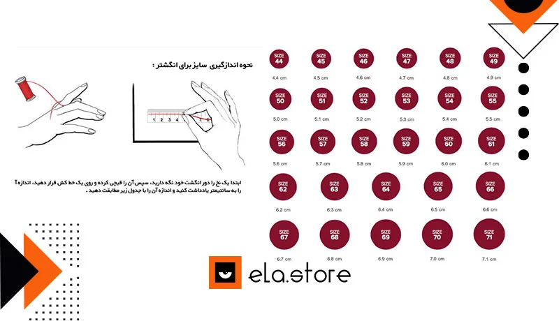 روش‌های تعیین سایز انگشتر